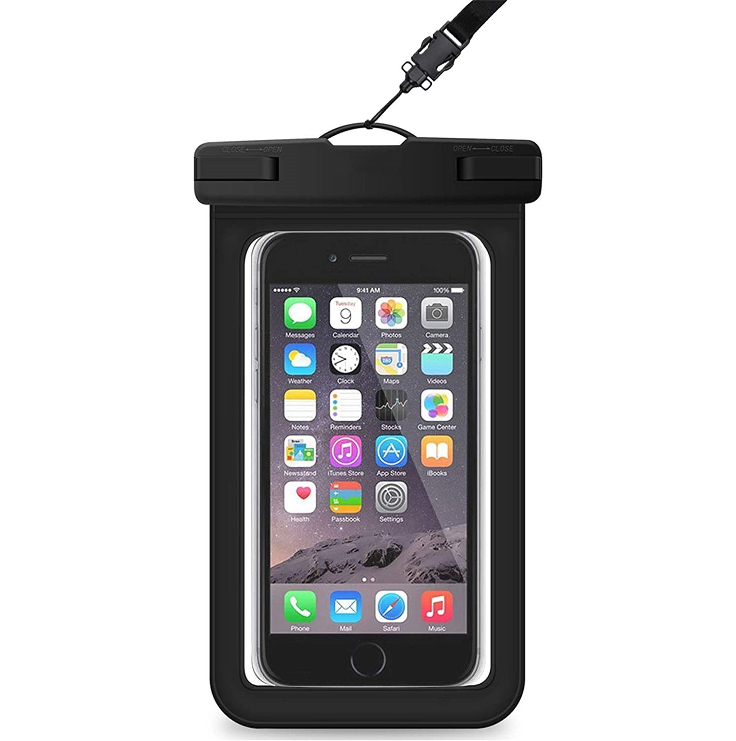 Housse de protection étanche pour sac sec de natation sous-marine pour téléphone de 4,7 à 6,5 pouces Housse de protection étanche pour sac sec de natation sous-marine pour téléphone de 4,7 à 6,5 pouces